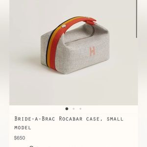 HERMES Bride-a-Brac Rocabar case, small model